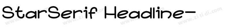 StarSerif Headline字体转换